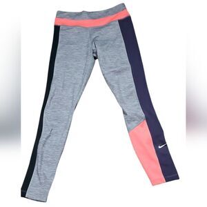 Nike Gray, Orange & Purple Dry Fit Leggings